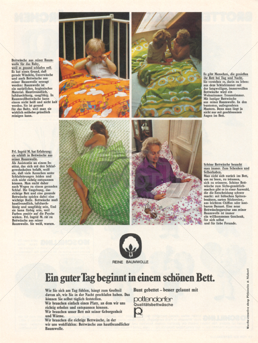 pottendorfer Qualitätsbettwäsche - pottendorfer Qualitätsbettwäsche · Ein guter Tag beginnt in einem schönen Bett