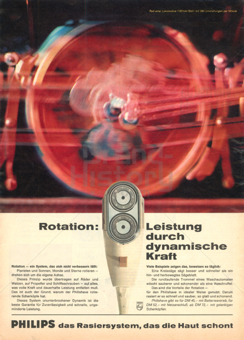 PHILIPS Rotation - Das Rasiersystem, das die Haut schont. | Brand-History