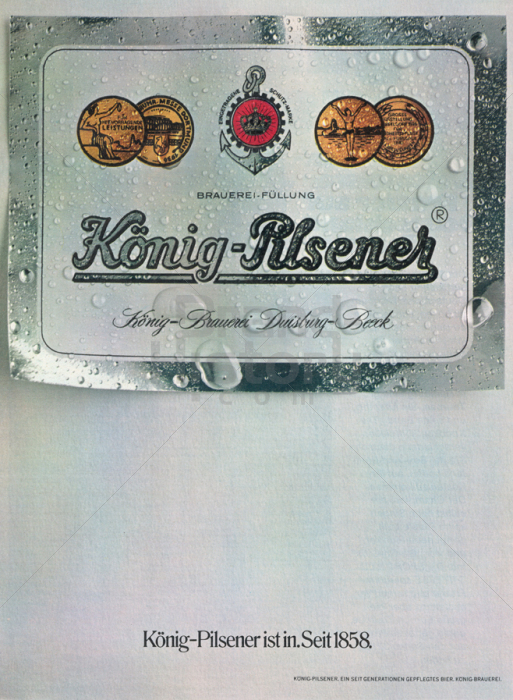 König-Pilsener - König-Pilsener ist in. Seit 1858. | Brand-History