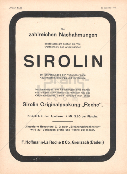 F. Hoffmann-La Roche - SIROLIN: Bei Erkrankungen der Atmungsorgane ...