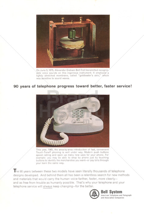 BELL SYSTEM - 90 Years Of Telephone Progress Toward Better, Faster ...