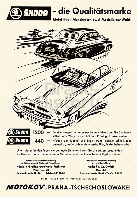 Motokov Praha Brand History
