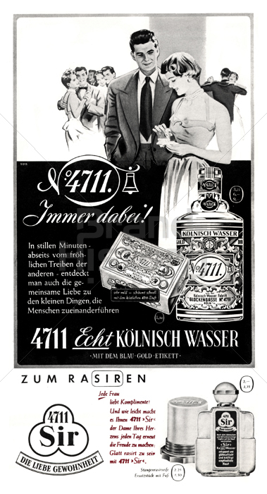 4711 4711 Echt Kolnisch Wasser Mit Dem Blau Gold Etikett Brand History