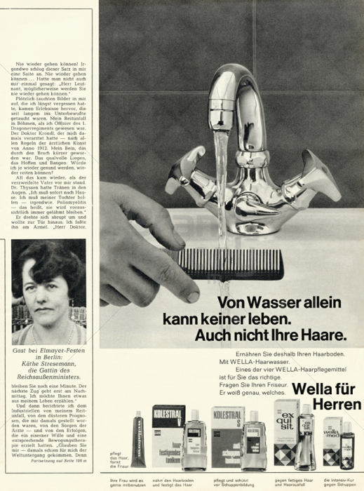 Wella - Von Wasser allein kann keiner leben. Auch nicht Ihre Haare ...