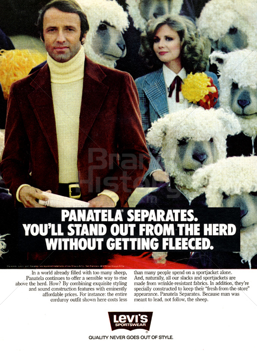 LEVI'S - PANATELA SEPARATES. YOU'LL STAND OUT FROM THE HERD WITHOUT GETTING  FLEECED. | Brand-History