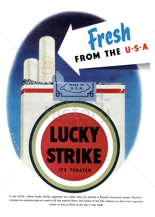 LUCKY STRIKE - Fresh from the U.S.A (Sujet IT'S TOASTED