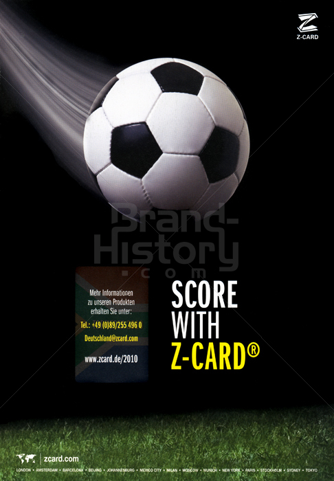 Z Card Shot Z-CARD - SCORE WITH Z-CARD. | Brand-History