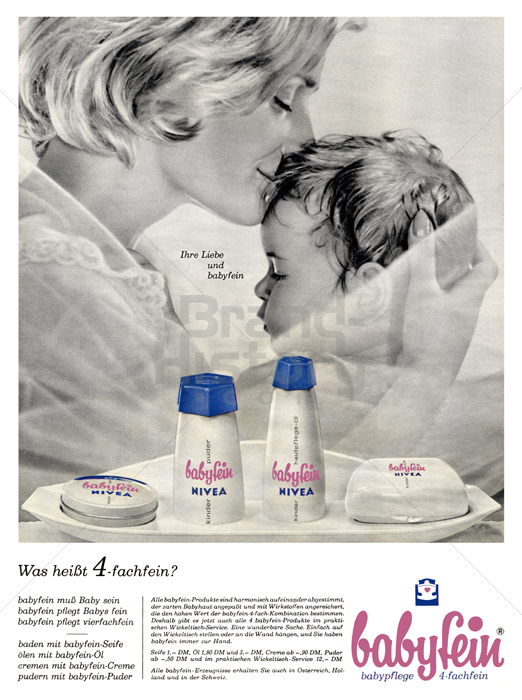 Nivea Nivea Babyfein Babyfein Muss Baby Sein Babyfein Pflegt Babys Fein Babyfein Pflegt Vierfachfein Brand History