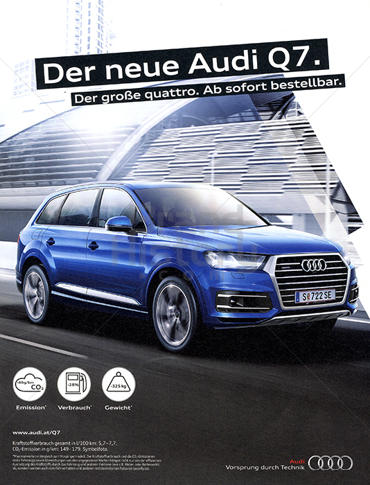 Audi - Der neue Audi Q7. Der große quattro. Ab sofort ...