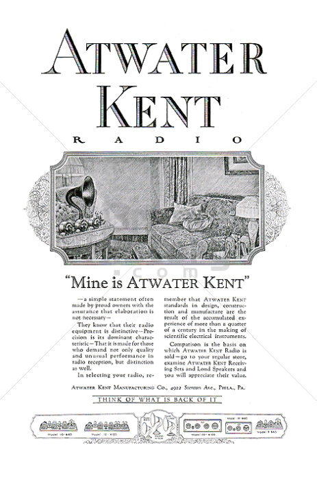 ATWATER KENT MANUFACTURING COMPANY