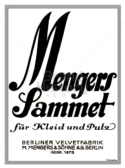 BERLINER VELVETFABRIK M. MENGERS & SÖHNE A.G.