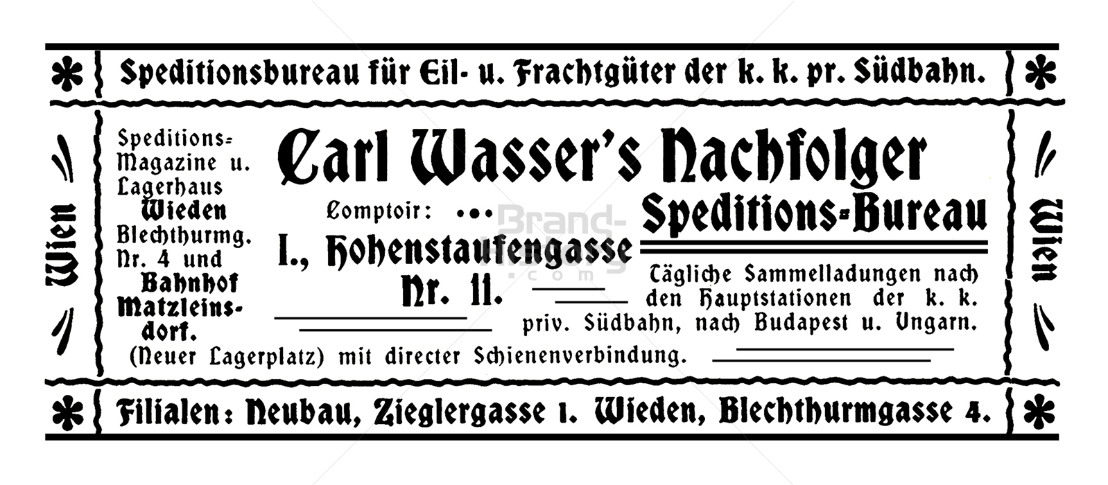 Carl Wasser's Nachfolger, Wien