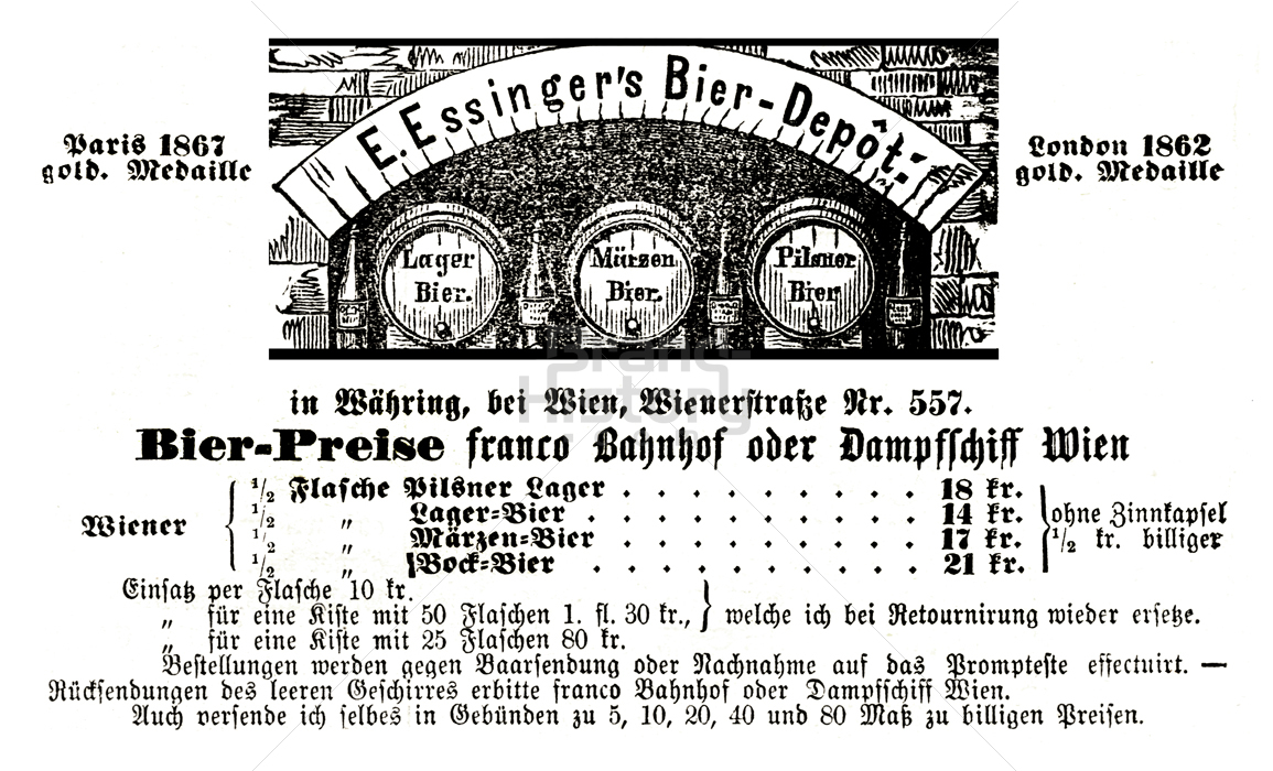 E. Essinger's Bier-Depot, Wien