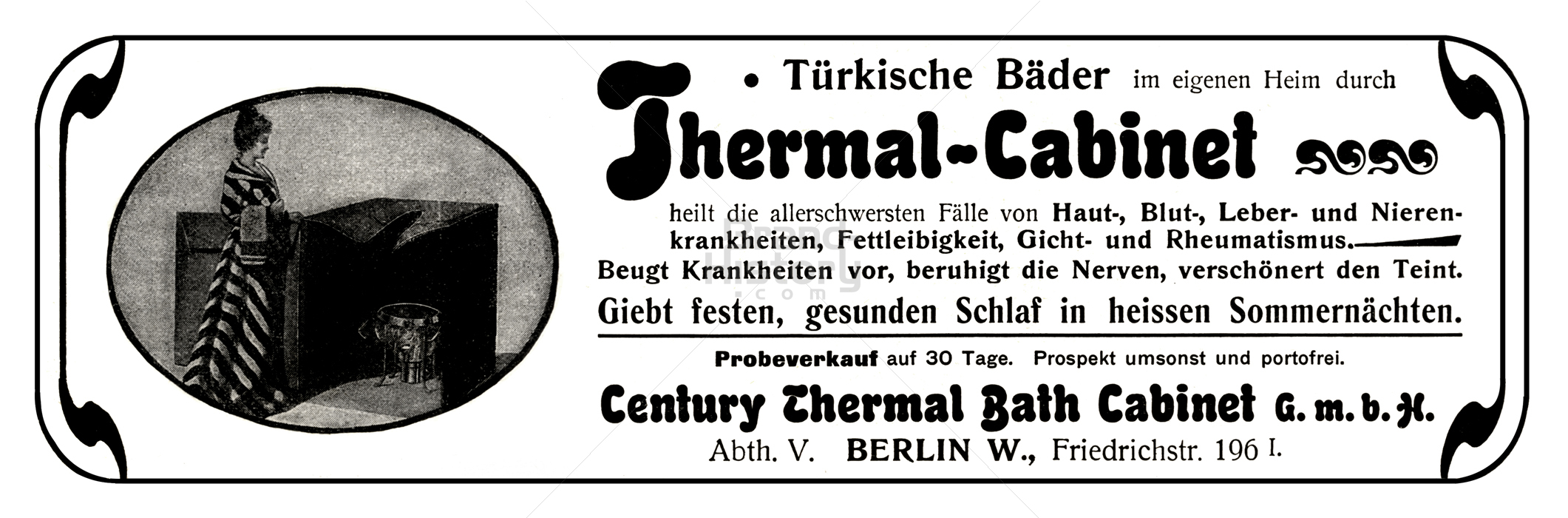 Century Thermal Bath Cabinet G. m. b. H., BERLIN