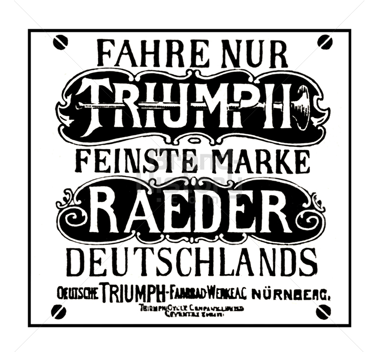 DEUTSCHE TRIUMPH-FAHRRAD-WERKE AG, NÜRNBERG