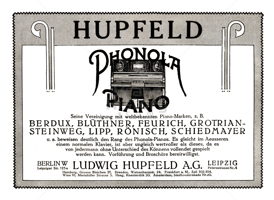 LUDWIG HUPFELD A.G., Berlin - Leipzig