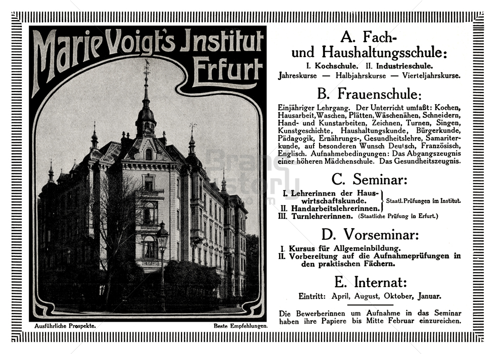 Marie Voigt's Institut, Erfurt