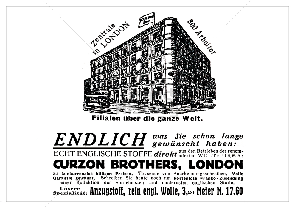 CURZON BROTHERS, LONDON