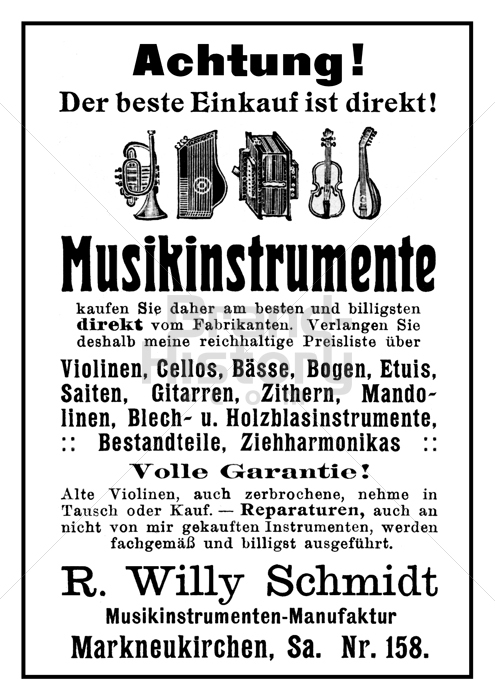R. Willy Schmidt, Markneukirchen