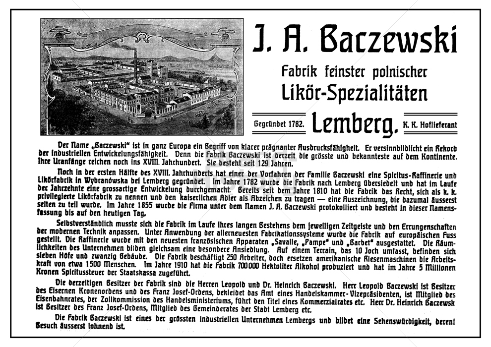 J. A. Baczewski, Lemberg
