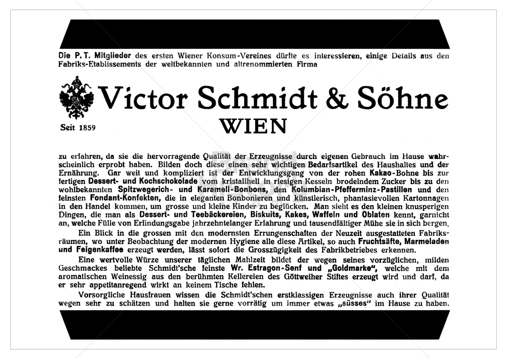 Victor Schmidt & Söhne, WIEN