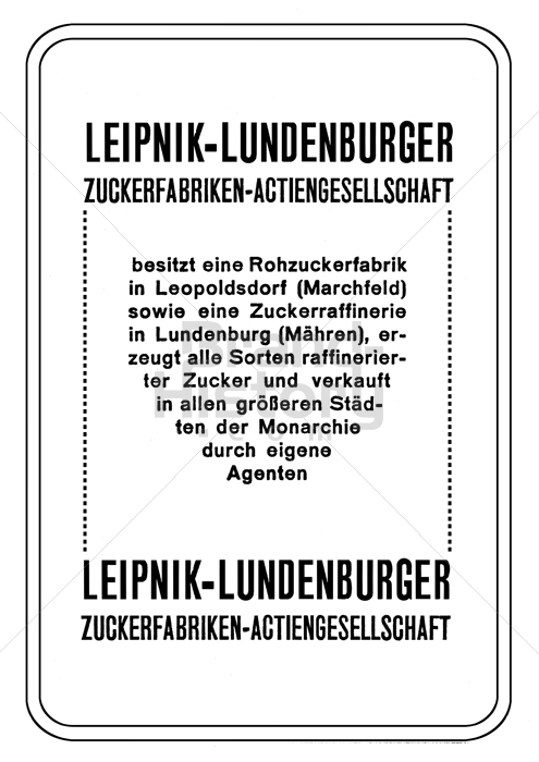 LEIPNIK-LUNDENBURGER ZUCKERFABRIKEN-ACTIENGESELLSCHAFT