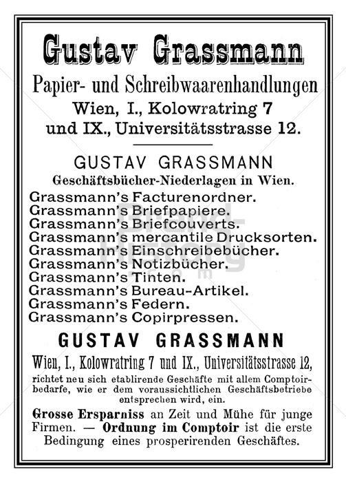 Gustav Grassmann, Wien