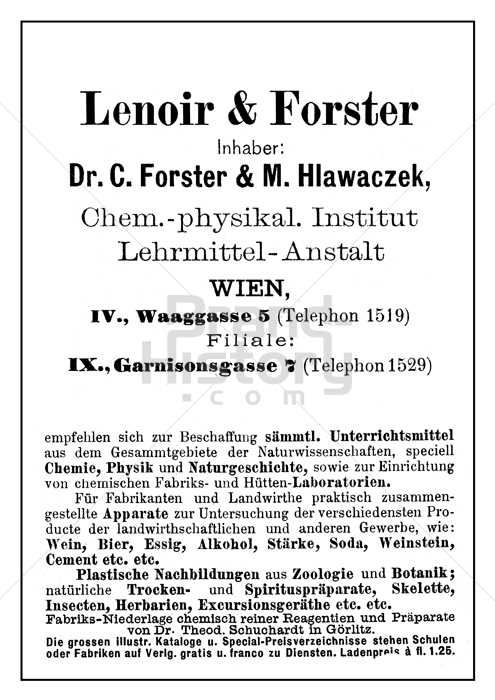 Lenoir & Forster, Wien