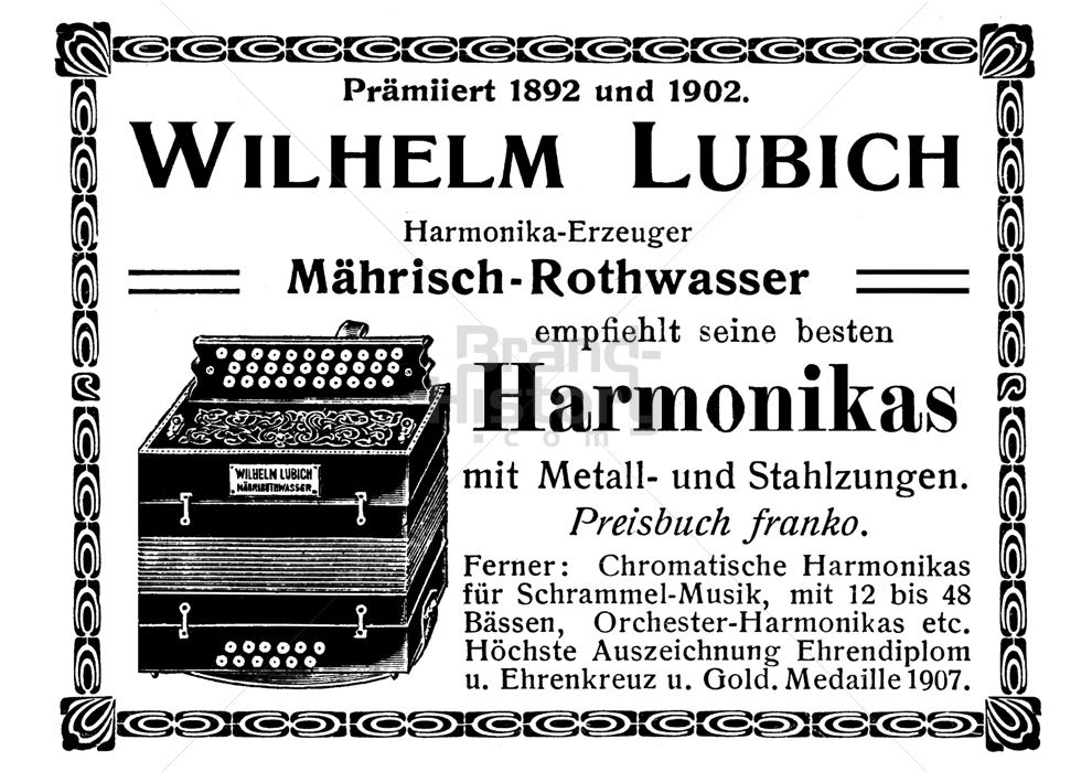 WILHELM LUBICH, Mährisch-Rothwasser