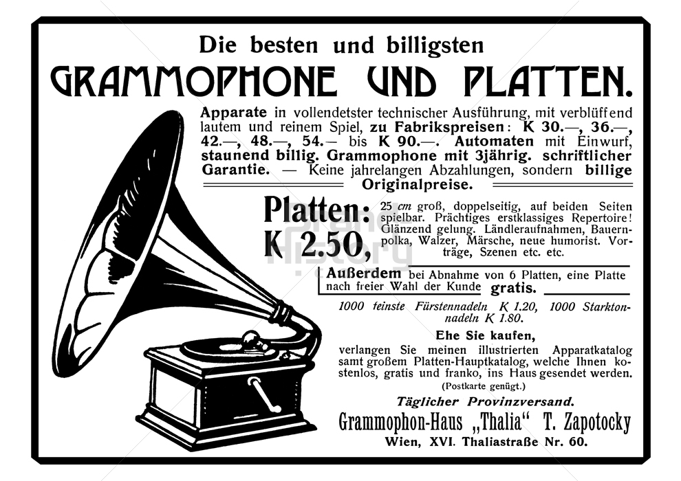 Grammophon-Haus "Thalia", Wien
