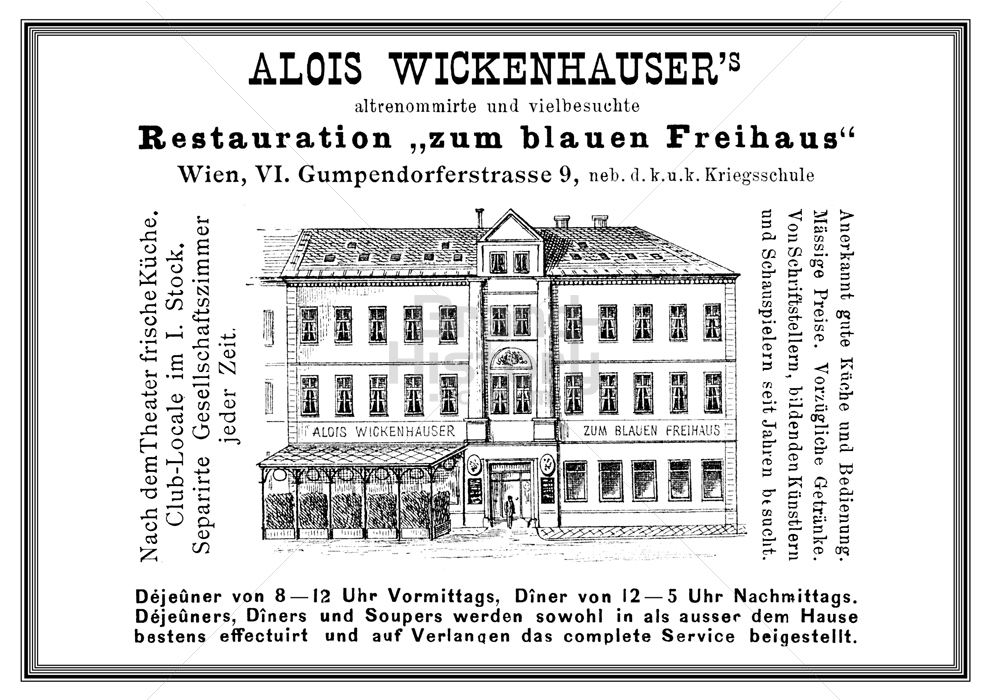 Restauration "Zum blauen Freihaus", Wien