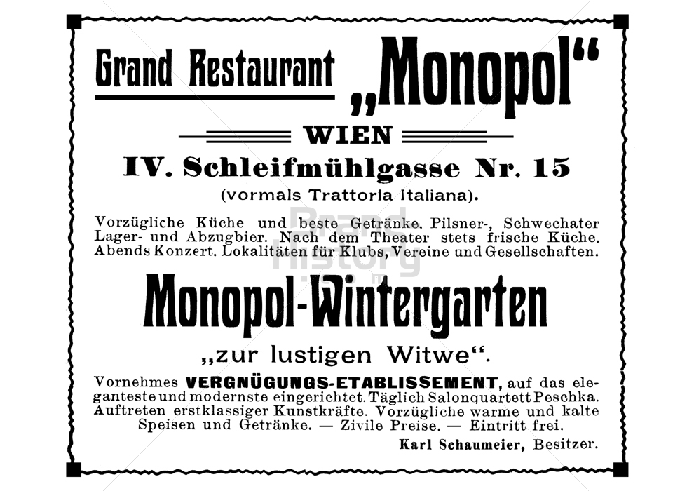 Grand Restaurant "Monopol", WIEN