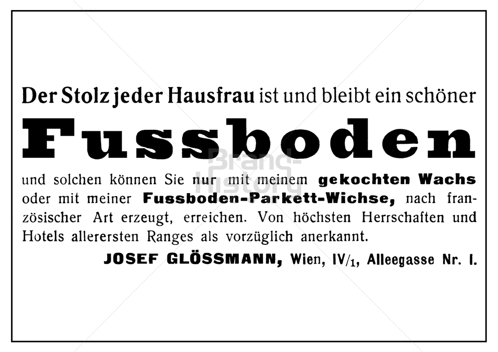JOSEF GLÖSSMANN, Wien