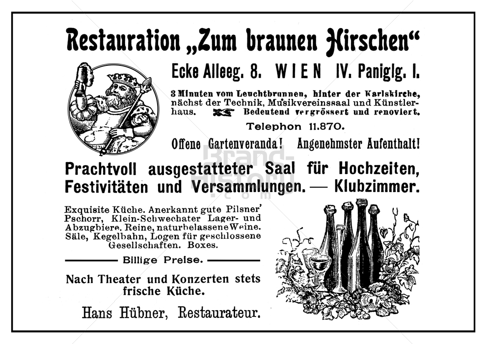 Restauration "Zum braunen Hirschen", WIEN