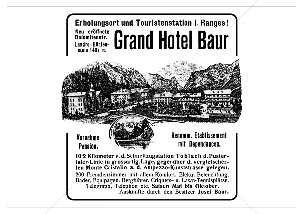 Grand Hotel Baur, Toblachersee