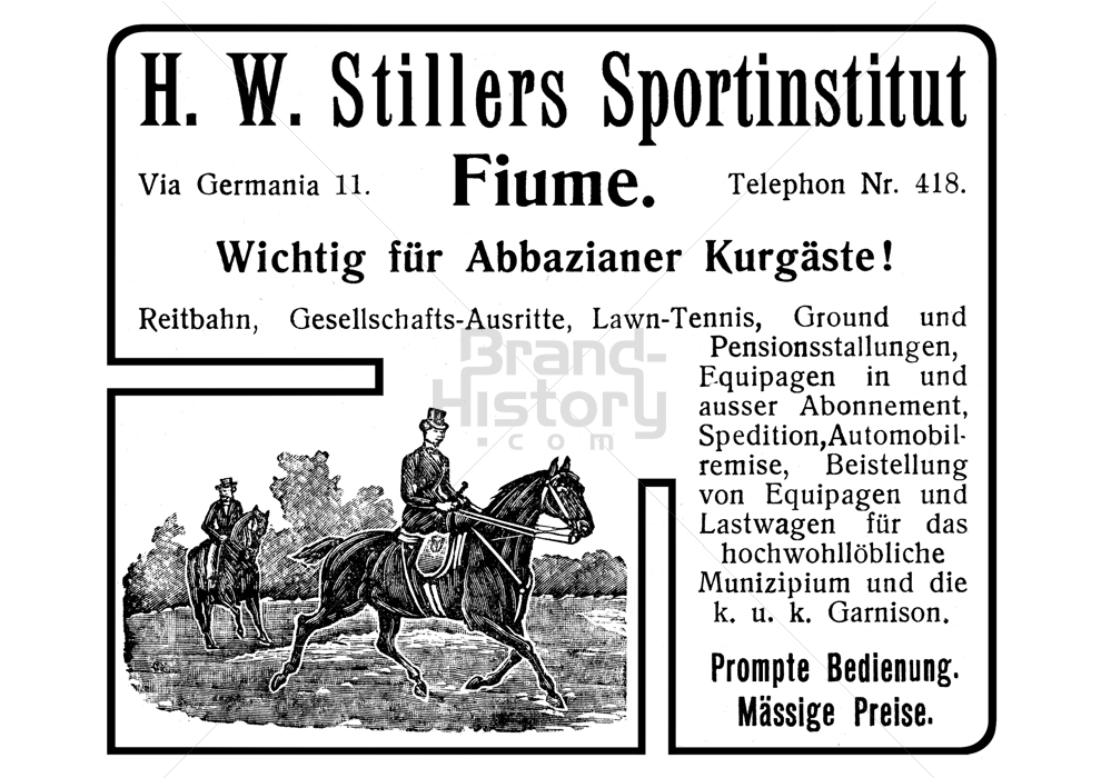 H. W. Stillers Sportinstitut, Fiume