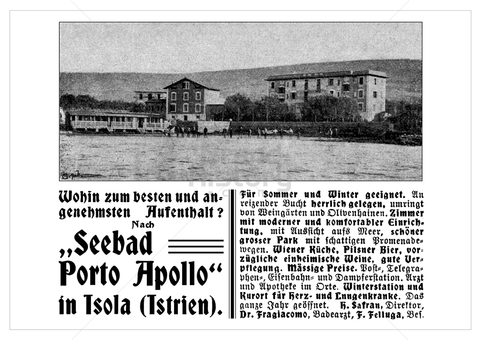 Seebad Porto Apollo, Isola/Istrien