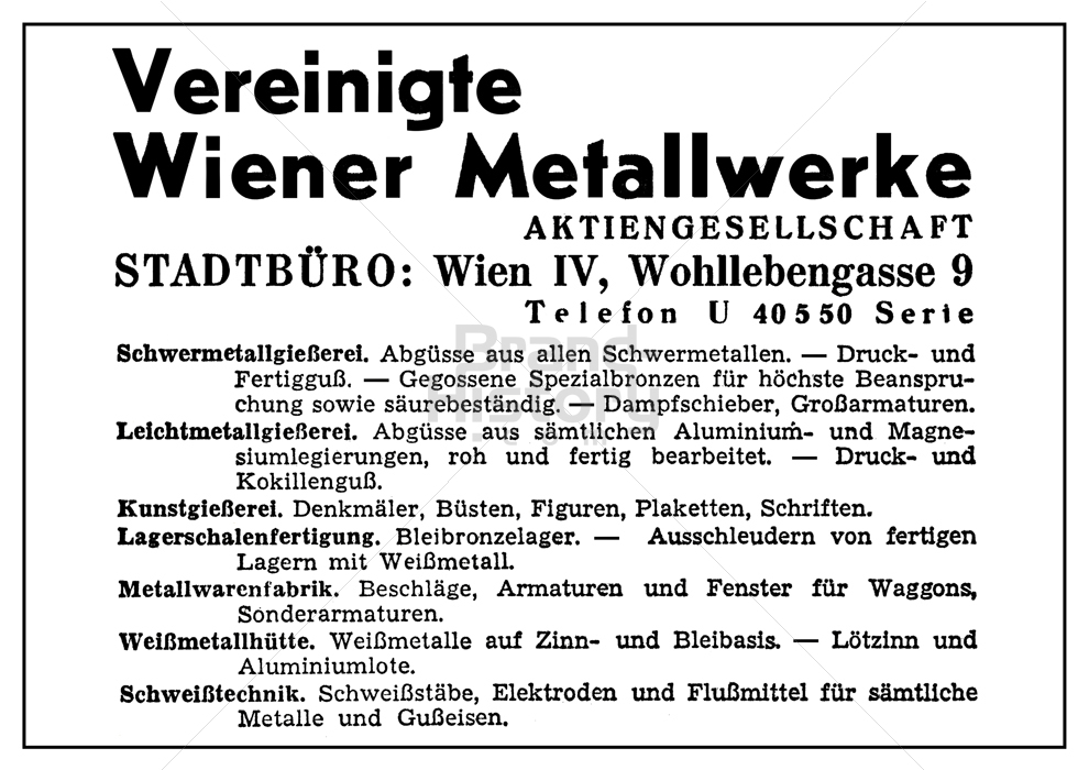 Vereinigte Wiener Metallwerke AG