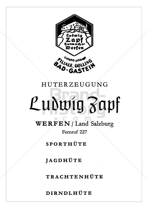 Ludwig Zapf, WERFEN